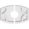 Ekena Millwork Kailey Architectural Grade PVC Ceiling Medallion, 12"W x 8"H x 3"ID x 6 1/2"C x 1"P, Two-Piece CMP12X8KY2-03000 - alternate 1